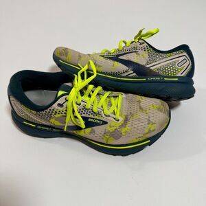 Brooks Ghost 14 Olive Punch Black Camo (Gray & Green) Women's Sz 9 (1203561B476